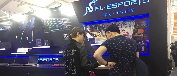 FL.Esports show the glamour of chinese creation in 2018 CES trade show.