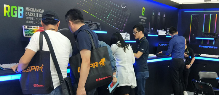 Taipei Computex 2018 : FL new-launched product S198 RGB Mechanical Keyboard surprises all visitors